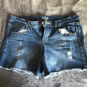Blue jean shorts